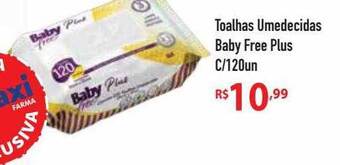 Toalhas umedecidas baby free plus