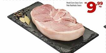 Brasão Supermercados Pernil com osso com pele resfriado seara oferta