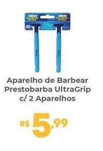Coocerqui Aparelho de barbear prestobarba ultragrip c 2 aparelhos oferta