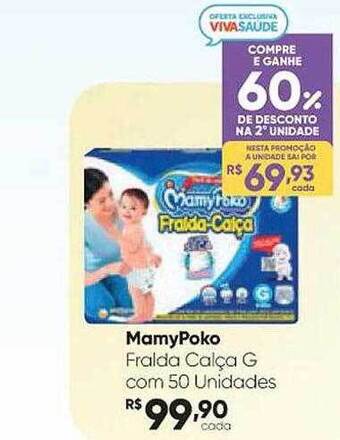 Mamypoko fralda calça g