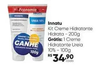Drogaria São Paulo Innatu kit creme hidratante hidrata oferta
