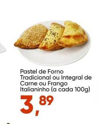 Imec Supermercados Pastel de forno tradicional ou integral de carne ou frango italianinho oferta