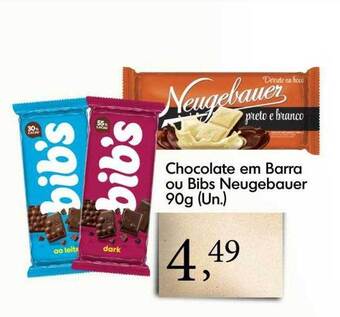 Imec Supermercados Chocolate em barra ou bibs neugebauer oferta