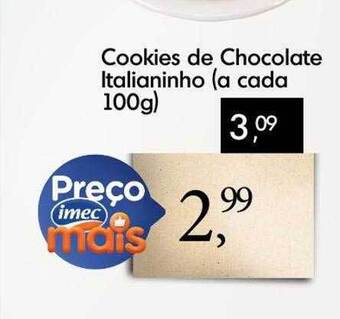 Imec Supermercados Cookies de chocolate italianinho oferta