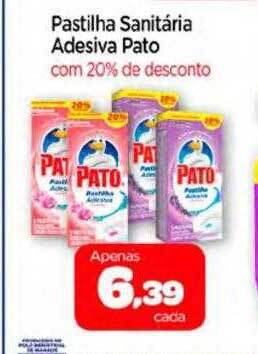 Nordestão Pastilha sanitária adesiva pato com 20% de desconto oferta