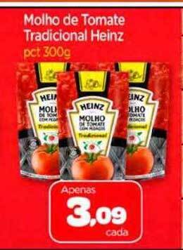 Nordestão Molho de tomate tradicional heinz oferta