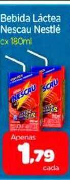 Nordestão Bebida láctea nescau nestlé oferta