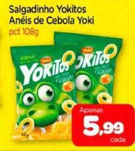 Nordestão Salgadinho yokitos anéis de cebola yoki oferta