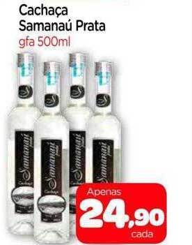Nordestão Cachaça samanaú prata oferta