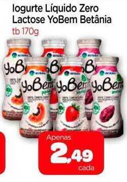 Nordestão Iogurte líquido zero lactose yobem betânia oferta
