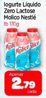 Nordestão Iogurte líquido zero lactose molico nestlé oferta