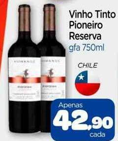 Nordestão Vinho tinto pioneiro reserva oferta