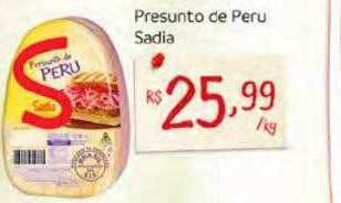 Nordestão Presunto de peru sadia oferta