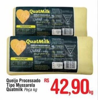 Fort Atacadista Queijo Processado Tipo Mussarela Quatmilk 1kg oferta