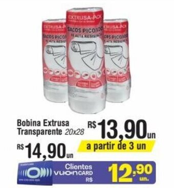 Bobina Extrusa Transparente 20x28