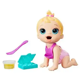 Boneca baby alive hora da papinha loira hasbro - f2617
