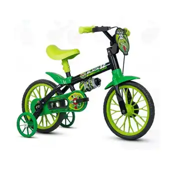 Ri Happy Bicicleta infantil menino aro 12 black 12 com rodinha nathor oferta
