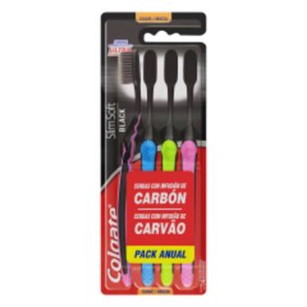 Supermercados Mundial Escova dental colgate slim soft black c/4 unids. oferta