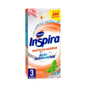 Nordestão Inspira pastilha adesiva fresh com 3 unidades oferta