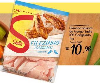 Giassi Supermercados Filezinho Sassami De Frango Sadia Iqf Congelado 1kg oferta