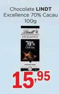 Supermercados Mundial Chocolate lindt excellence 70% cacau oferta