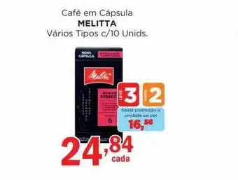 Supermercados Mundial Café em cápsula melitta oferta