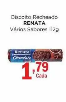 Supermercados Mundial Biscoito recheado renata oferta