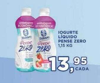 Supermercados Mundial Iogurte liquido pense zero oferta