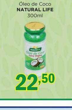 Supermercados Mundial Óleo de coco natural life oferta