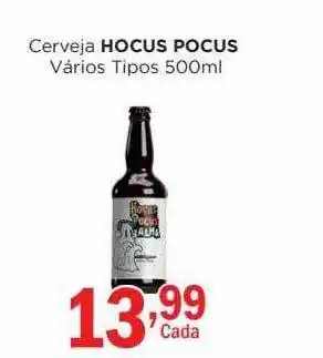 Supermercados Mundial Cerveja hocus pocus oferta
