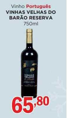 Supermercados Mundial Vinho português vinhas velhas do barão reserva oferta