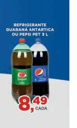 Supermercados Mundial Refrigerante guaraná antartica ou pepsi oferta
