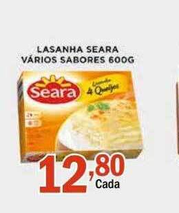 Supermercados Mundial Lasanha seara vários sabores oferta