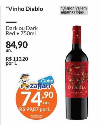 Zaffari Vinho diablo oferta