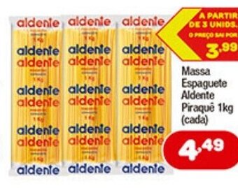 Costazul Supermercados Massa Espaguete Aldente Piraque 1kg oferta