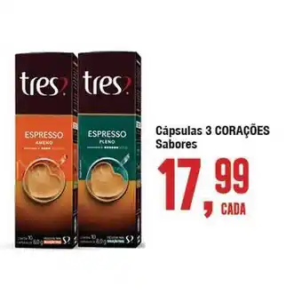Rede Economia Cápsulas 3 Corações oferta