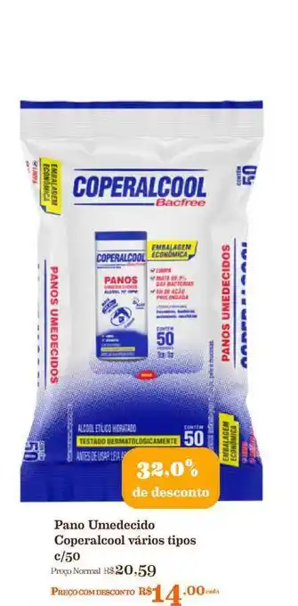 Mercadinhos São Luiz Pano Umedecido Coperalcool Vários Tipos 32% De Desconto oferta
