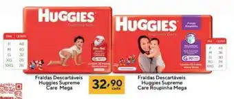 Coop Fraldas Descartaveis Huggies Supreme Care Mega oferta