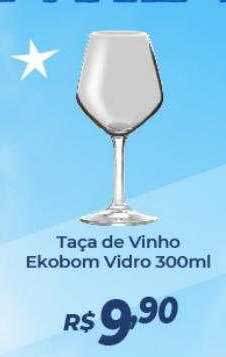 Atakarejo Taça de vinho ekobom vidro oferta