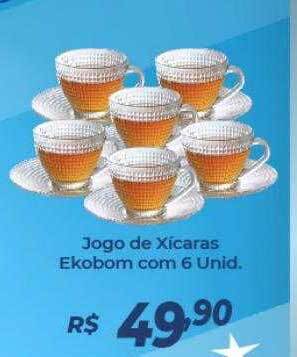 Atakarejo Jogo de xícaras ekobom com 6 oferta