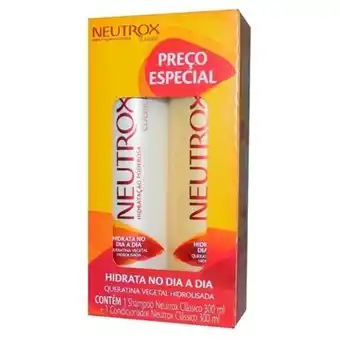 São Roque Supermercados Kit clássico shampoo neutrox 300ml e condicionador neutrox 200ml oferta