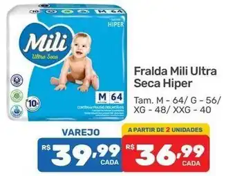 Supermercados Condor Fralda Mili Ultraseseca Hiper oferta