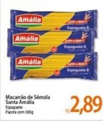 Macarrao de Semola Santa Amalia 500g