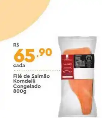 Supper Rissul Filé De Salmão Komdelli Congelado 800g oferta