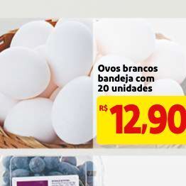Mercado Extra Ovos brancos oferta