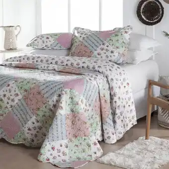 Kit colcha jolitex queen 3 peças estampada mossoró