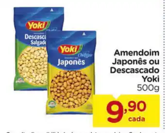 Carrefour Amendoim Japones ou Descascado Yoki 500g oferta