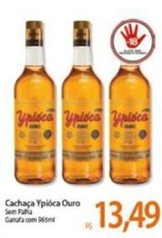 Atacadão Cachaca Ypioca Ouro 965ml oferta