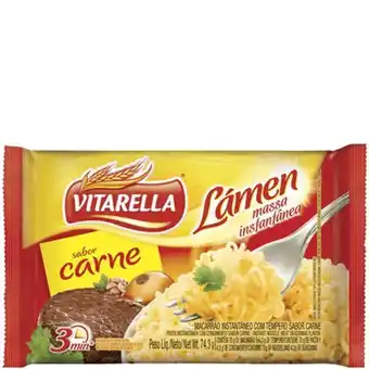 Extrabom Supermercados Macarrao instantaneo vitarella lamen carne 74g adria oferta