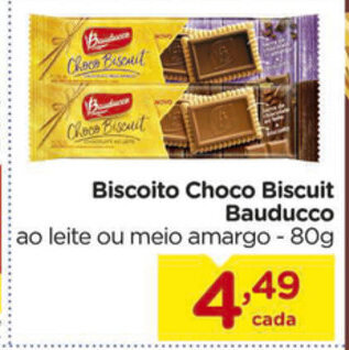 Carrefour Biscoito Choco Biscuit Bauducco 80g oferta